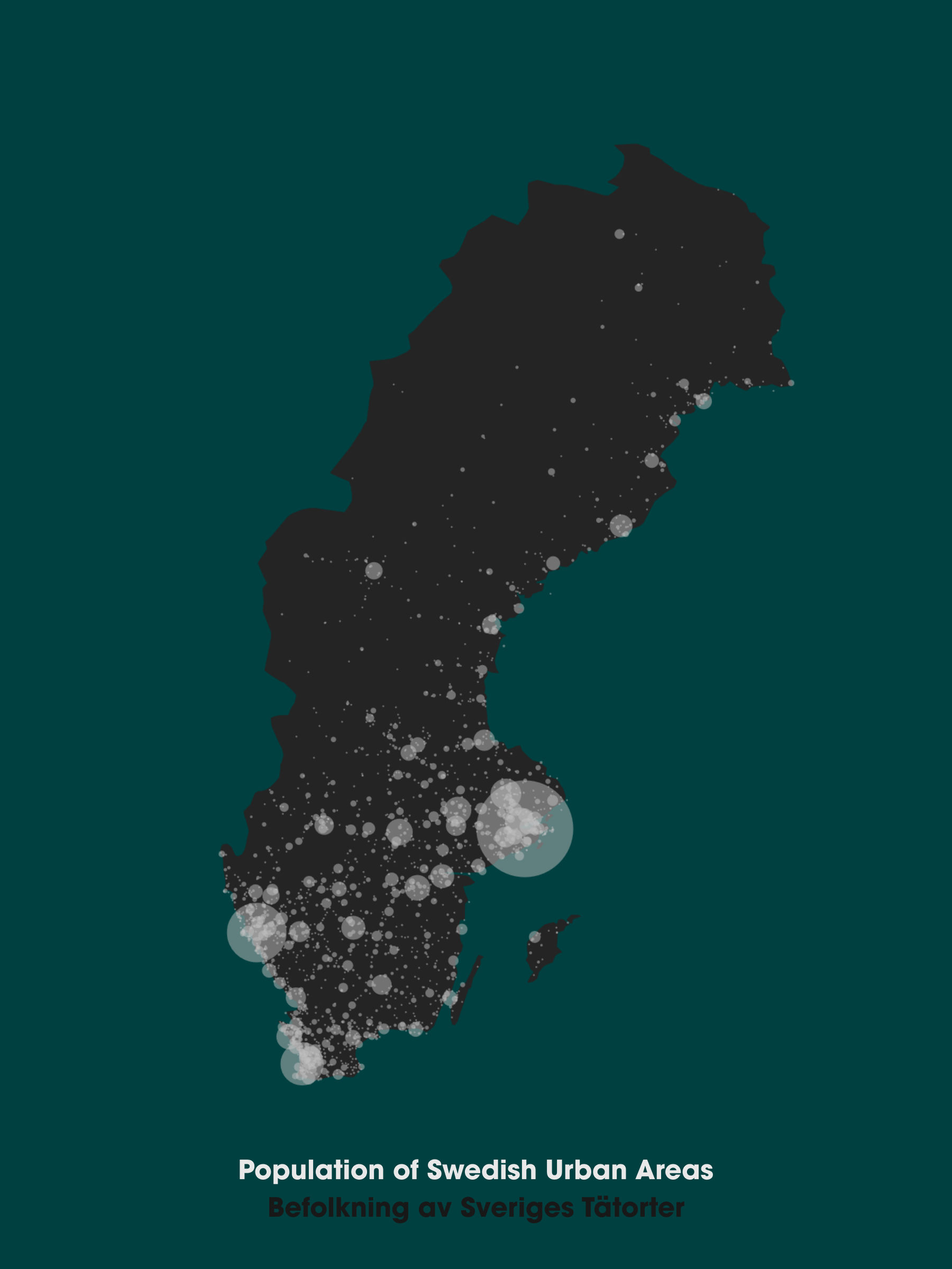 Population Of Swedish Urban Areas